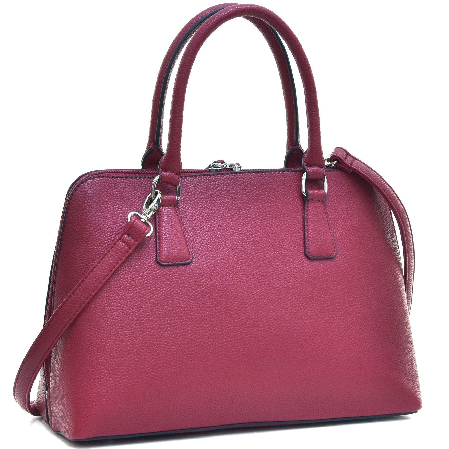 Buffalo Faux Leather Zip-Around Handbag