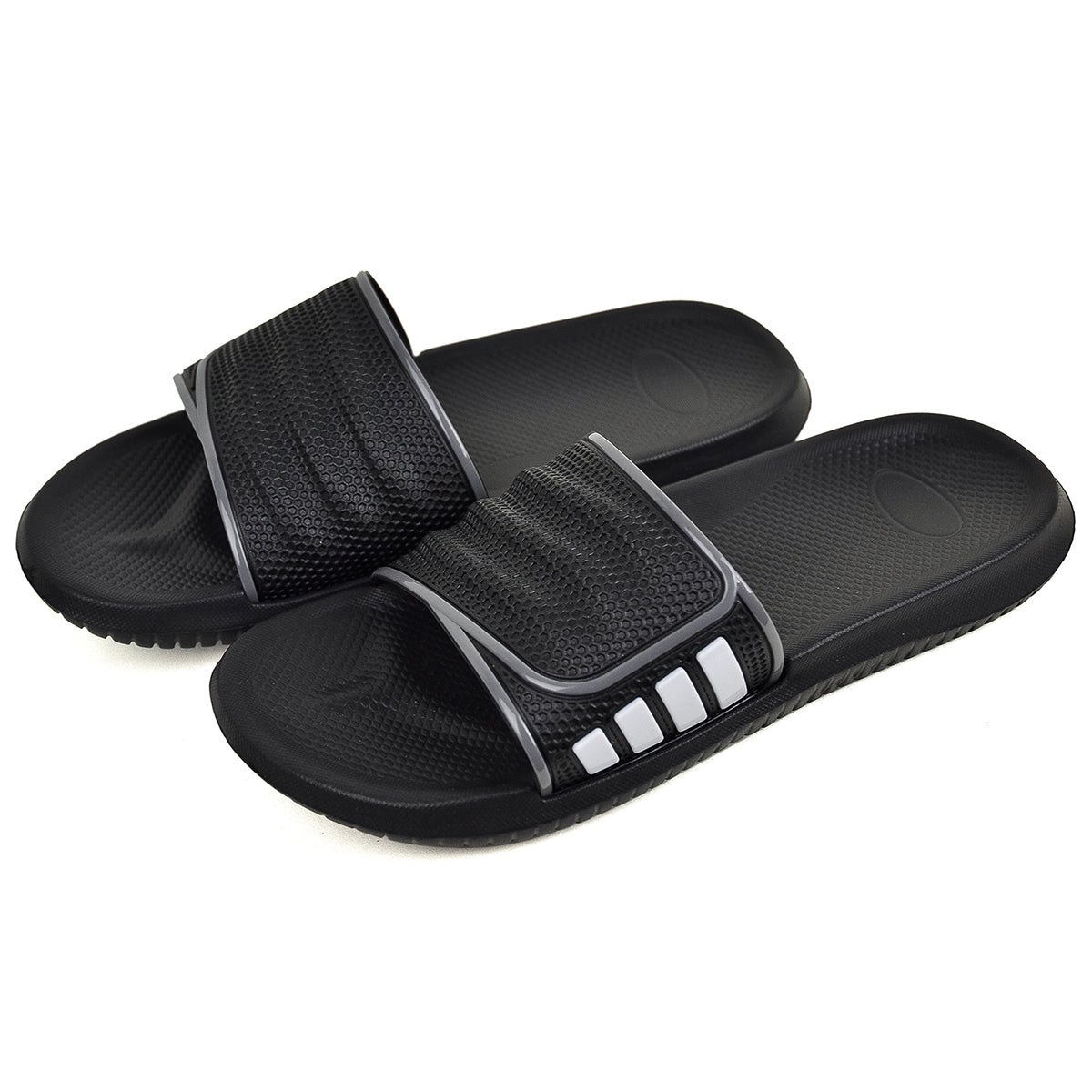 Men's Stripe Velcro Slide