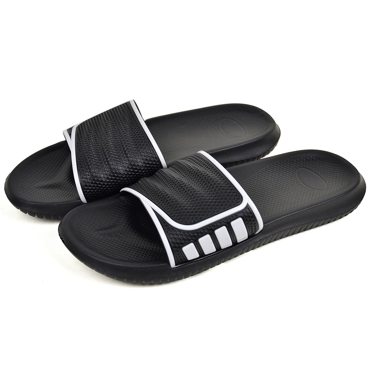 Men's Stripe Velcro Slide